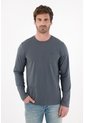 Tennis Camiseta Manga Larga Azul Para Hombre de Tennis