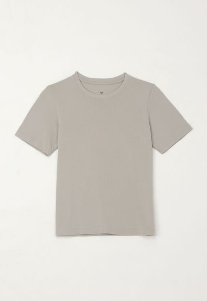 Camiseta Con Estampado En Espalda Gris Para Niño