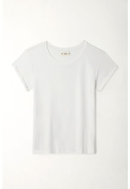 Tennis Camiseta Manga Corta Blanca Para Mujer