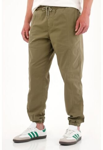 Tennis Pantalón Tipo Jogger De Pretina Elástica Verde Para Hombre Tennis