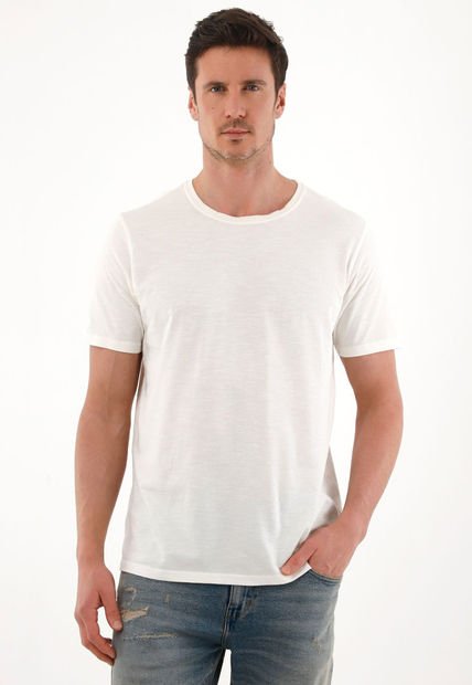 Camiseta En Tela Jersey Crudo Para Hombre