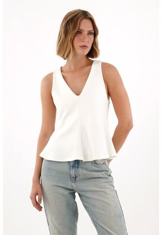 Tennis Camisa Con Escote En V Crudo Para Mujer Tennis