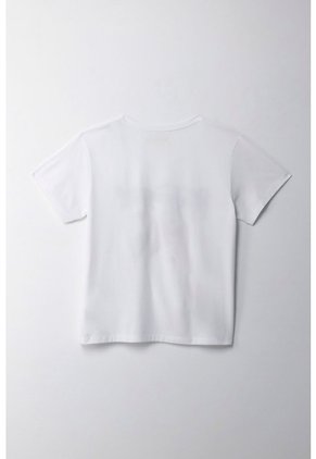 Tennis Camiseta Básica Estampada Blanca Con Acabado Liso Para Mujer