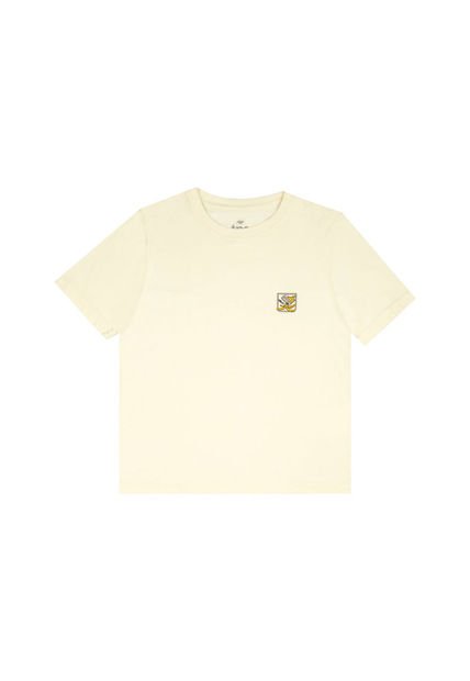 Camiseta Básica Estampada Crudo Para Niño