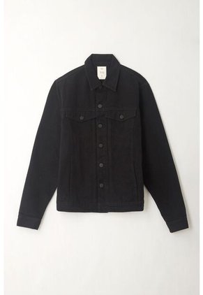 Tennis Chaqueta Negra En Denim Para Hombre