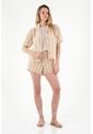 Tennis Camisa Tipo Bowling Crudo Para Mujer de Tennis