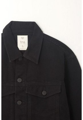 Tennis Chaqueta Negra En Denim Para Hombre