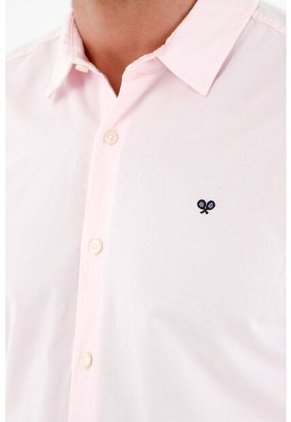 Camisa Rosada Manga Larga Para Hombre