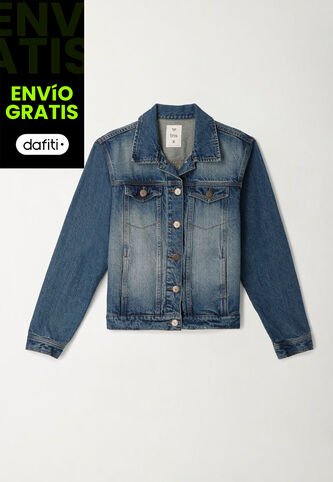 Tennis Chaqueta Azul En Denim Para Mujer Tennis