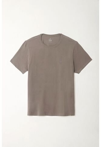 Tennis Camiseta Cuello Redondo Gris Para Hombre Tennis