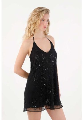 Tennis Vestido Corto Con Lentejuelas Para Mujer