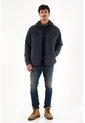 Tennis Chaqueta Negra De Textura Acolchada Para Hombre de Tennis