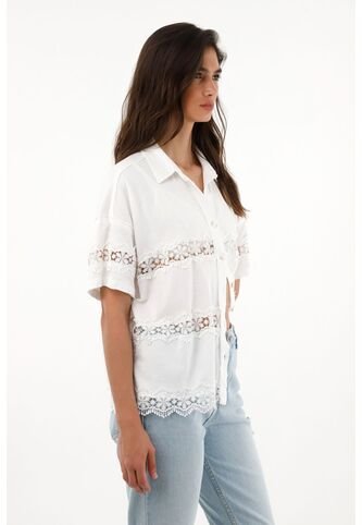 Tennis Camisa Manga Corta Con Cortes Decorativos Para Mujer Tennis