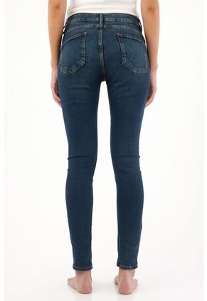 Tennis Jean Super Slim Azul Para Mujer