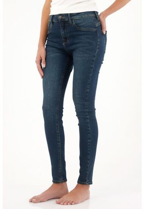 Tennis Jean Super Slim Azul Para Mujer