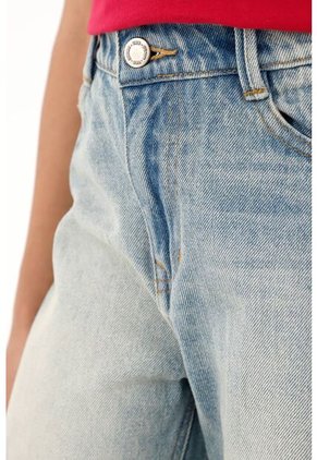 Jean Wide Leg Tiro Alto Para Niña