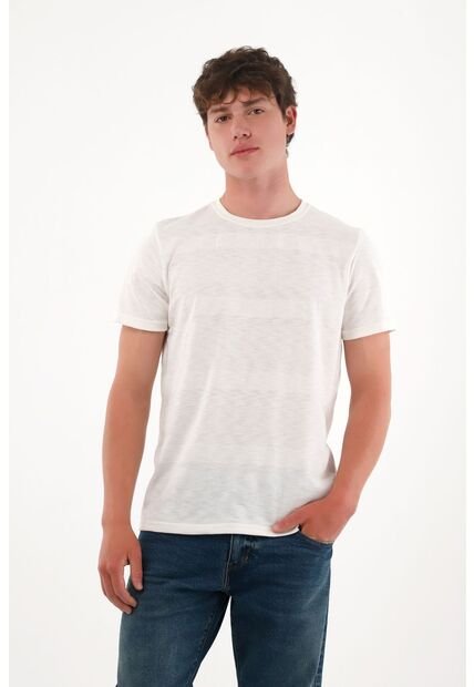 Tennis Camiseta Básica A Rayas Crudo Para Hombre