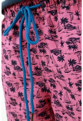 Pantaloneta Rosada Estampada Para Niño