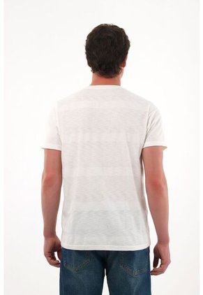 Tennis Camiseta Básica A Rayas Crudo Para Hombre