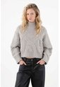 Tennis Buzo Con Tejido Trenzado Gris Para Mujer de Tennis