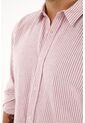 Camisa Rosada A Rayas Manga Larga Para Hombre de Tennis