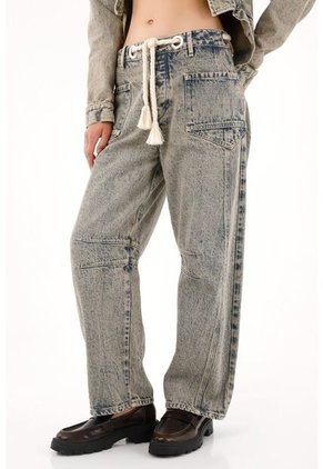 Tennis Jean Horseshoe Con Cordón Decorativo Para Mujer