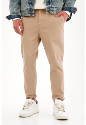 Tennis Pantalón Tipo Chino Corto Crudo Para Hombre
