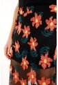 Tennis Falda Larga Con Apliques De Flores 3D Para Mujer de Tennis
