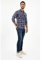 Camisa Tipo Leñadora Azul Para Hombre de Tennis