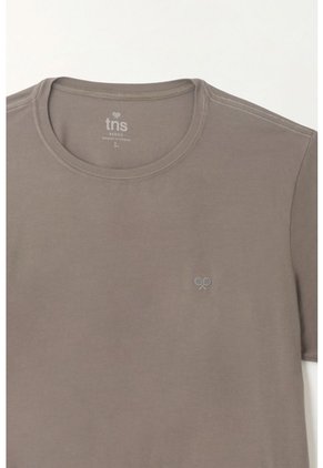 Tennis Camiseta Cuello Redondo Gris Para Hombre