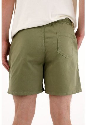 Tennis Bermuda En Dril Verde Para Hombre