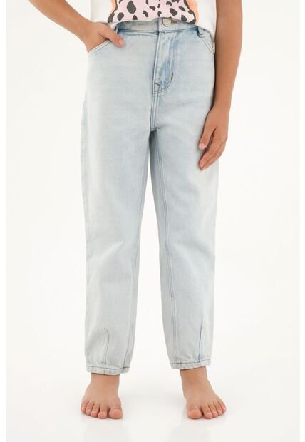 Jean Para Nina Tennis, Jeans Moda Plano Pesado Cintura Resortada