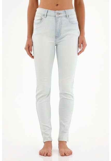 Tennis Jean Jegging Tiro Alto Tono Ice Para Mujer