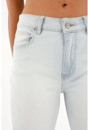 Tennis Jean Jegging Tiro Alto Tono Ice Para Mujer