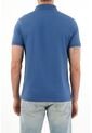 Tennis Polo Azul Lycra-Algodón Para Hombre de Tennis