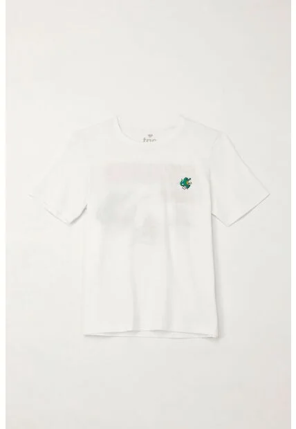 Camiseta Con Estampado Summer Camp Blanca Para Niño