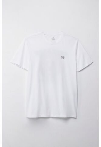 Tennis Camiseta Manga Corta Estampada Blanca Para Hombre Tennis