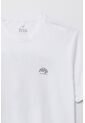 Tennis Camiseta Manga Corta Estampada Blanca Para Hombre de Tennis