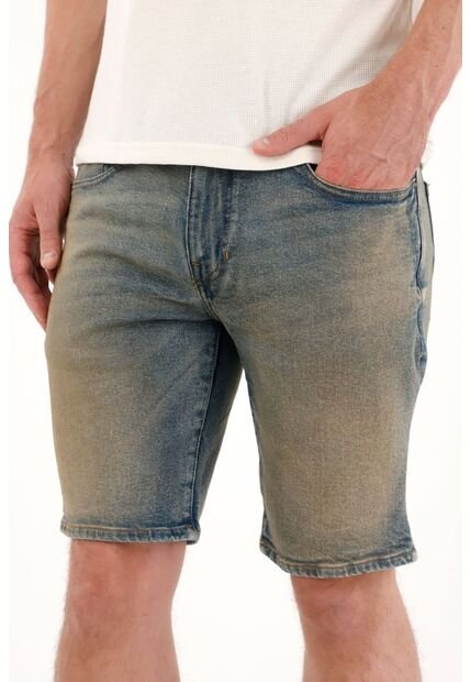 Tennis Bermuda En Denim Azul Para Hombre