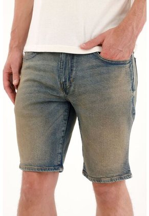 Tennis Bermuda En Denim Azul Para Hombre