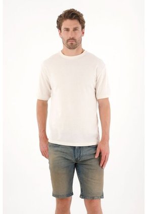 Tennis Bermuda En Denim Azul Para Hombre