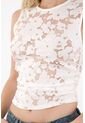 Tennis Camiseta Manga Sisa Con Transparencia Crudo Para Mujer de Tennis