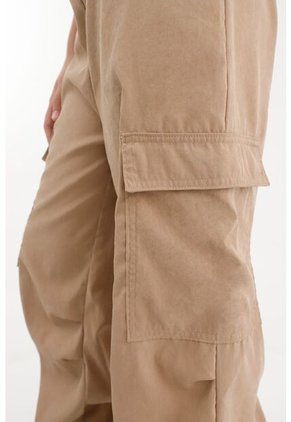 Pantalón Tipo Parachute Crudo Para Niña