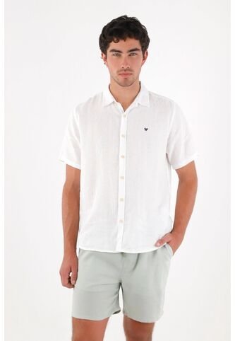 Tennis Bermuda En Lino Ajustable Con Cordón Verde Para Hombre Tennis