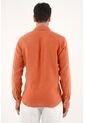 Tennis Camisa Naranja En 100% Lino Para Hombre de Tennis