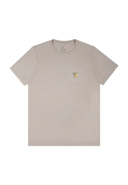 Camiseta Gris Manga Corta Para Hombre