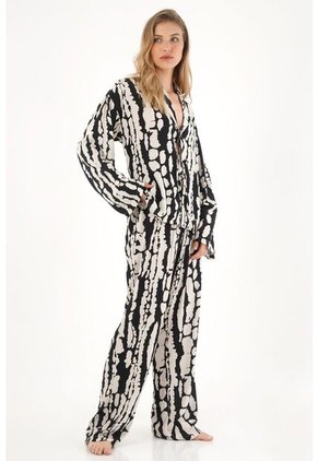 Tennis Pijama De Pantalón Con Estampado Para Mujer