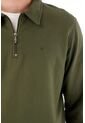 Tennis Buzo Tipo Polo Con Bolsillo Canguro Verde Para Hombre de Tennis