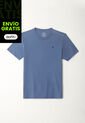 Tennis Camiseta Azul Con Mini Raqueta Bordada Para Hombre de Tennis
