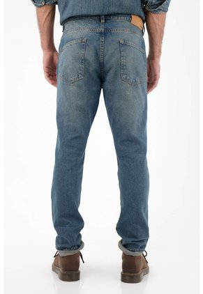 Tennis Jean Straight Vintage Azul Para Hombre